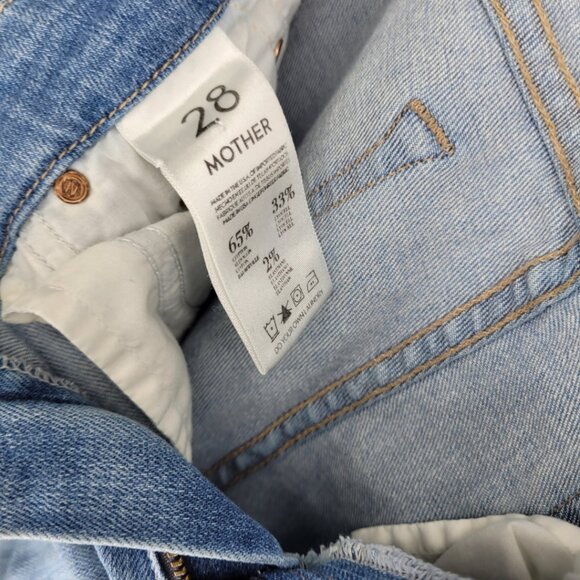 Size 28 Mother Skinny Jeans The Looker Light Kitty - Picture 6 of 6